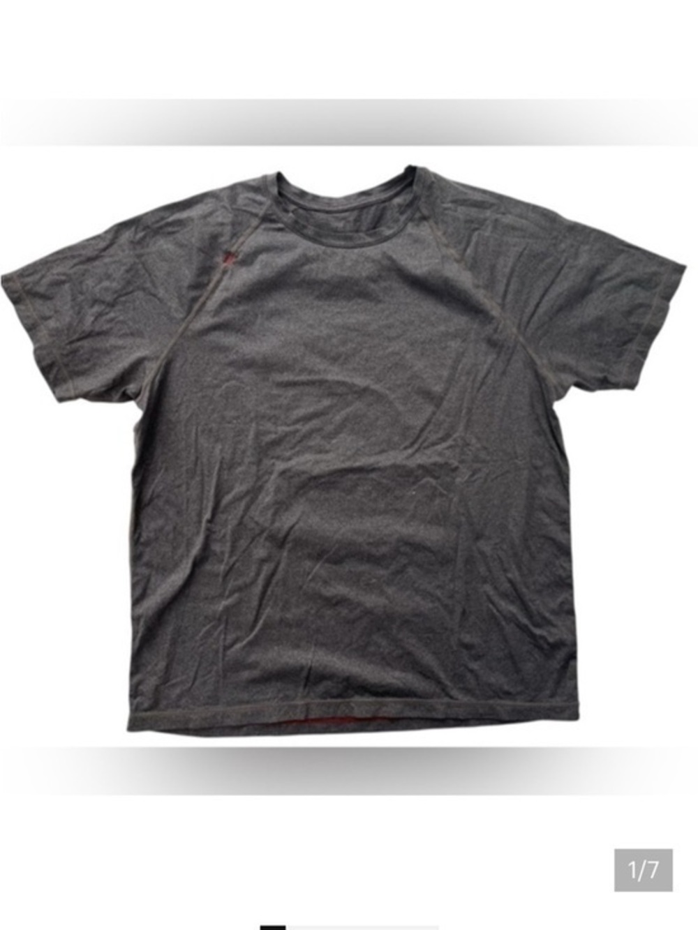 RHONE Charcoal Short Sleeve athletic stretch Tee